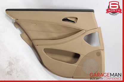 06-11 Mercedes W219 CLS500 CLS550 Rear Left Interior Door Panel Cover Brown