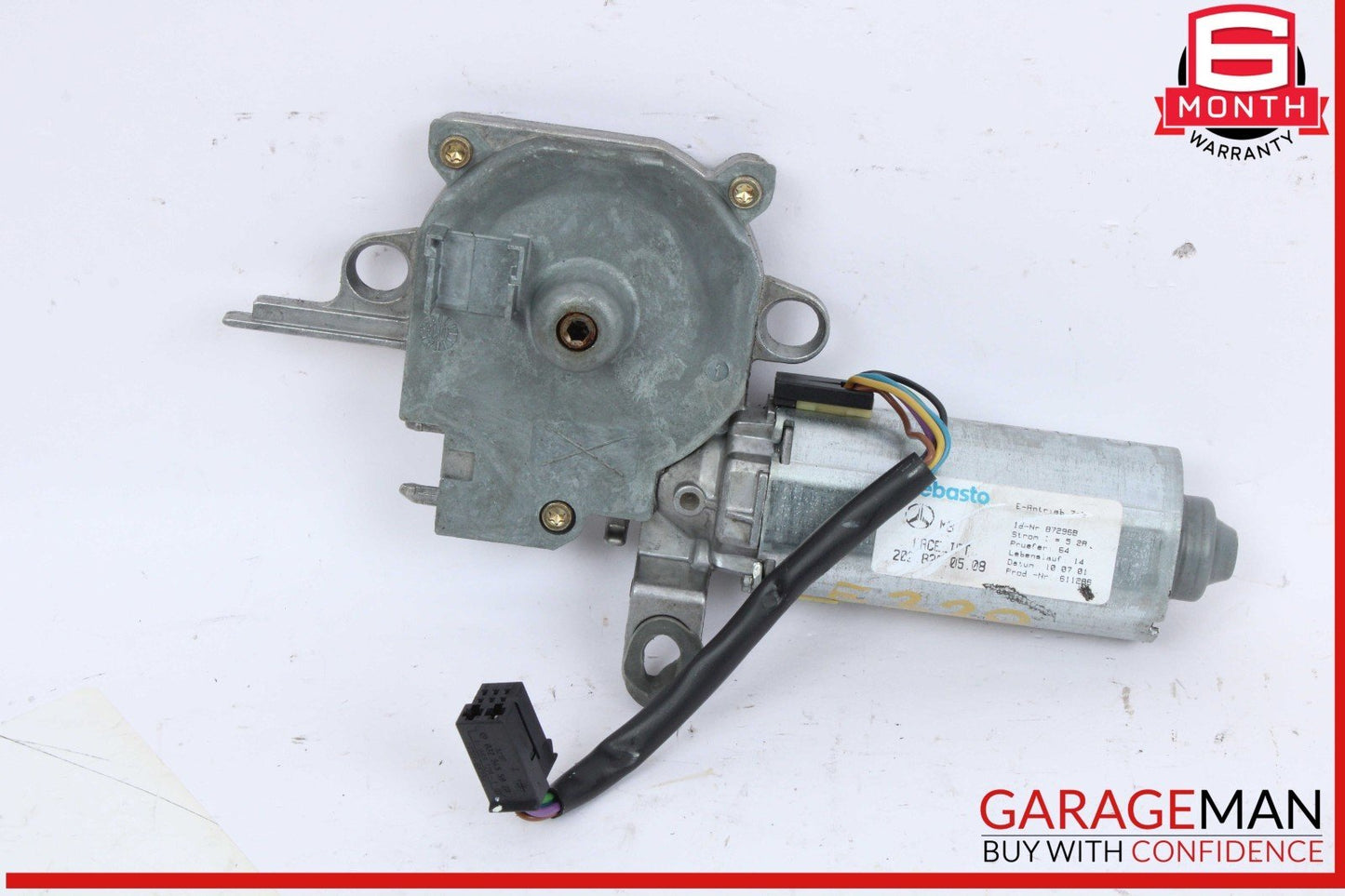 98-02 Mercedes W210 E320 Panoramic Sunroof Sun Roof Motor 2028200508 OEM