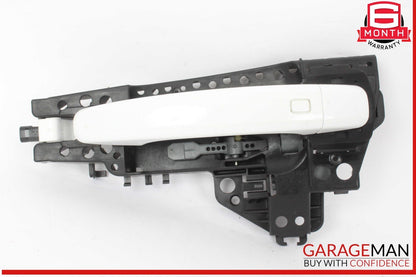 08-18 Audi S4 Q5 A4 A5 Rear Left Driver Side Exterior Door Handle White OEM
