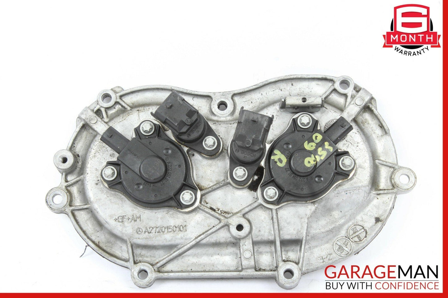 06-10 Mercedes W221 S550 Front Right Engine Timing Chain Cover Plate OEM