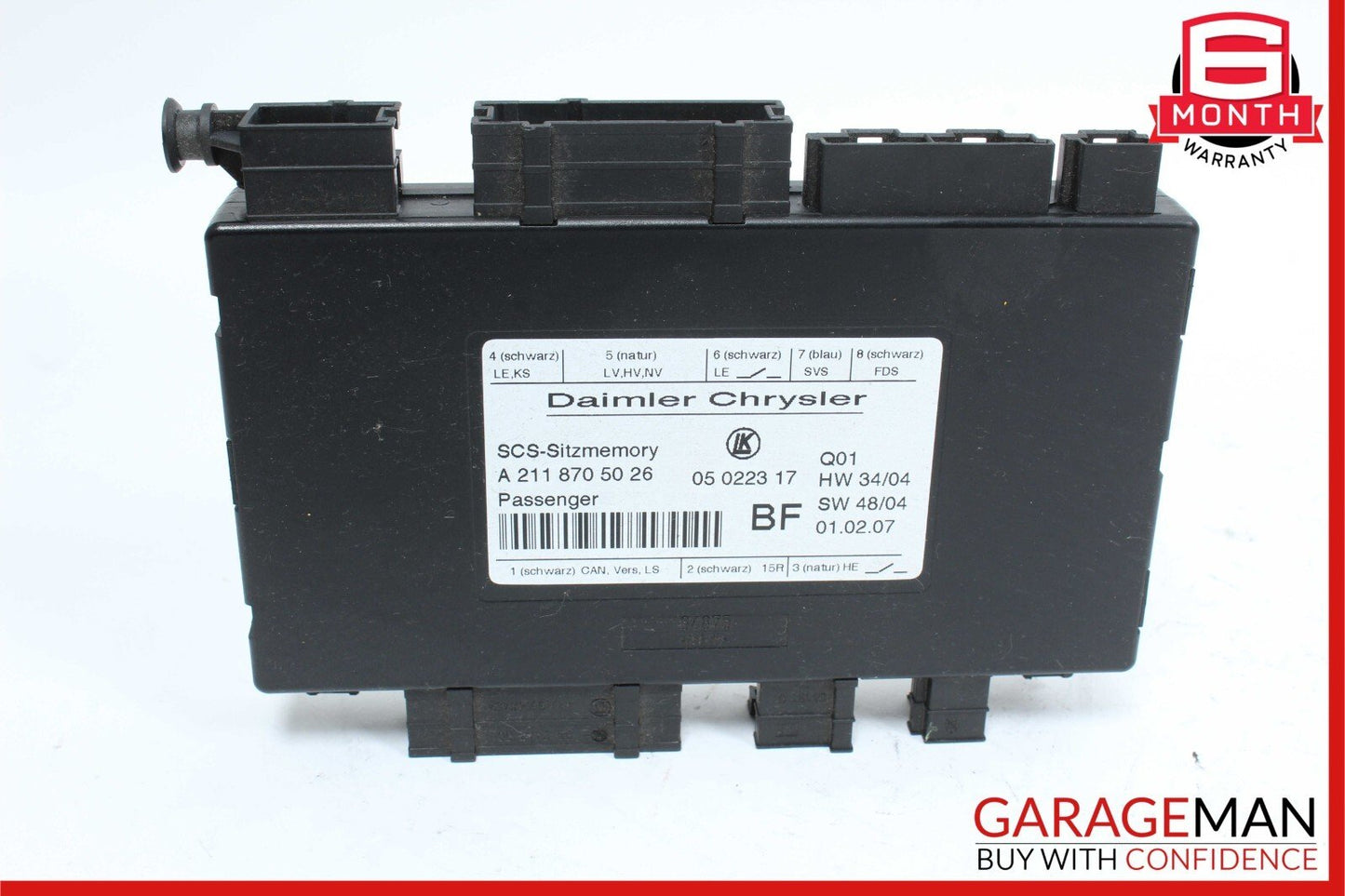 03-12 Mercedes E350 SLK350 E550 CLS550 Front Right Side Seat Control Module Unit