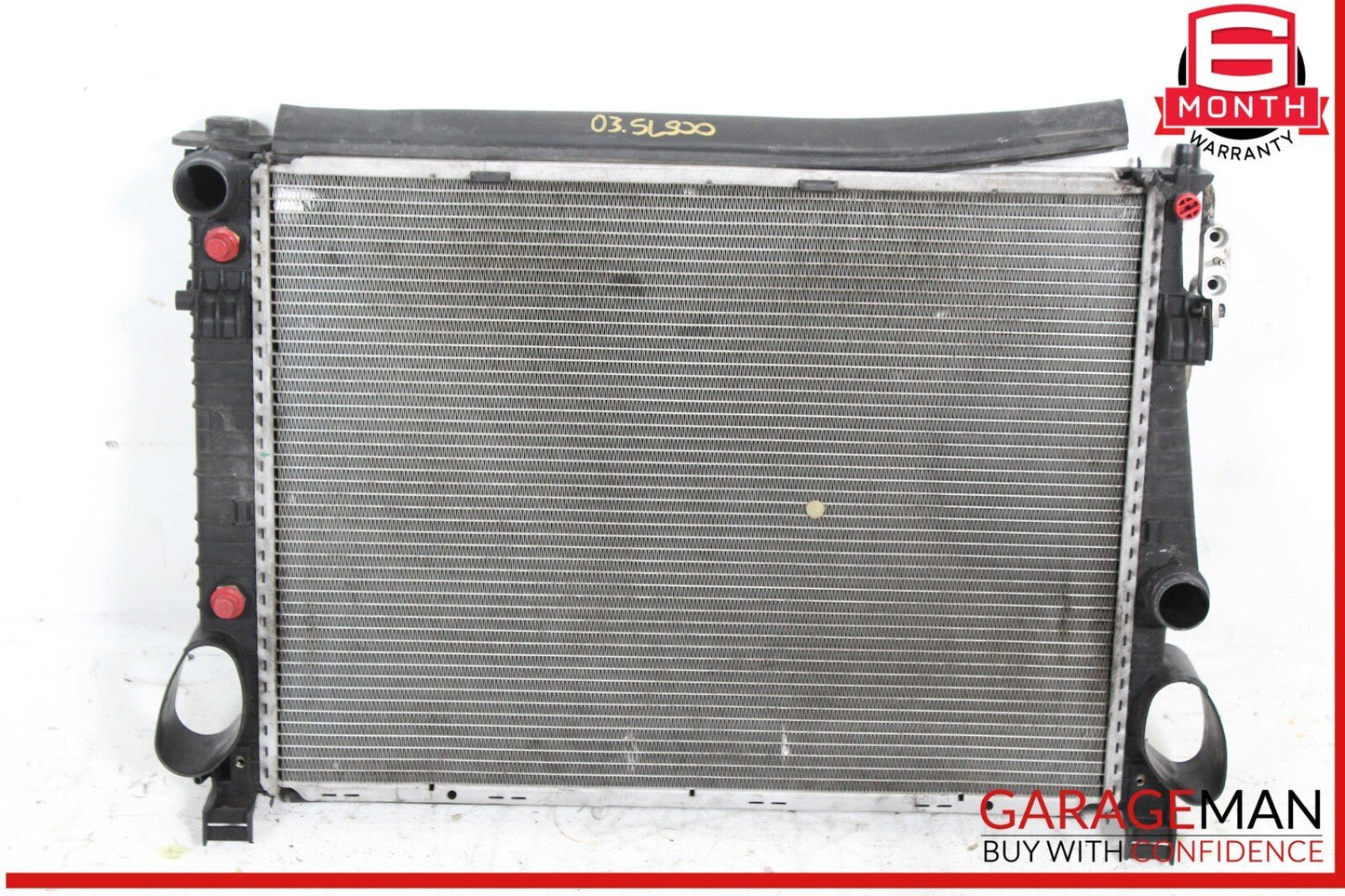 03-08 Mercedes R230 SL500 Engine Radiator A/C AC Condenser Oil Cooler Assembly