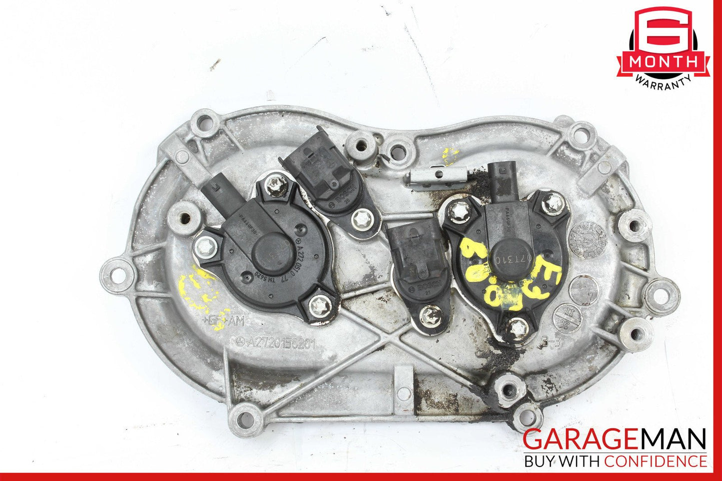 05-13 Mercedes W211 E350 E550 Front Left Side Engine Timing Chain Cover Plate