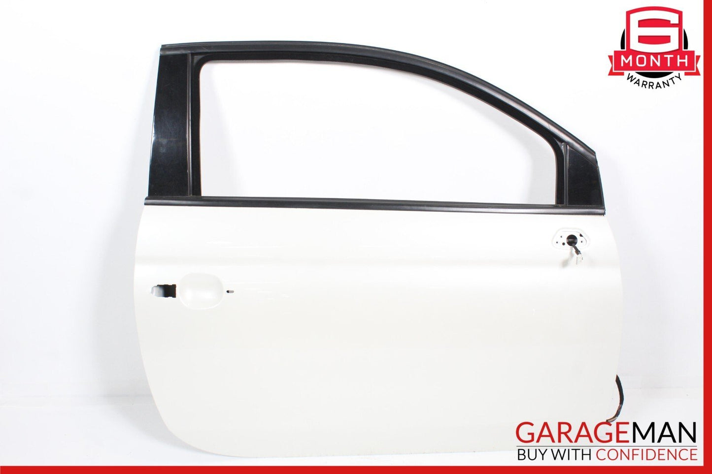 12-17 Fiat 500 Front Right Passenger Side Door Shell Panel White OEM