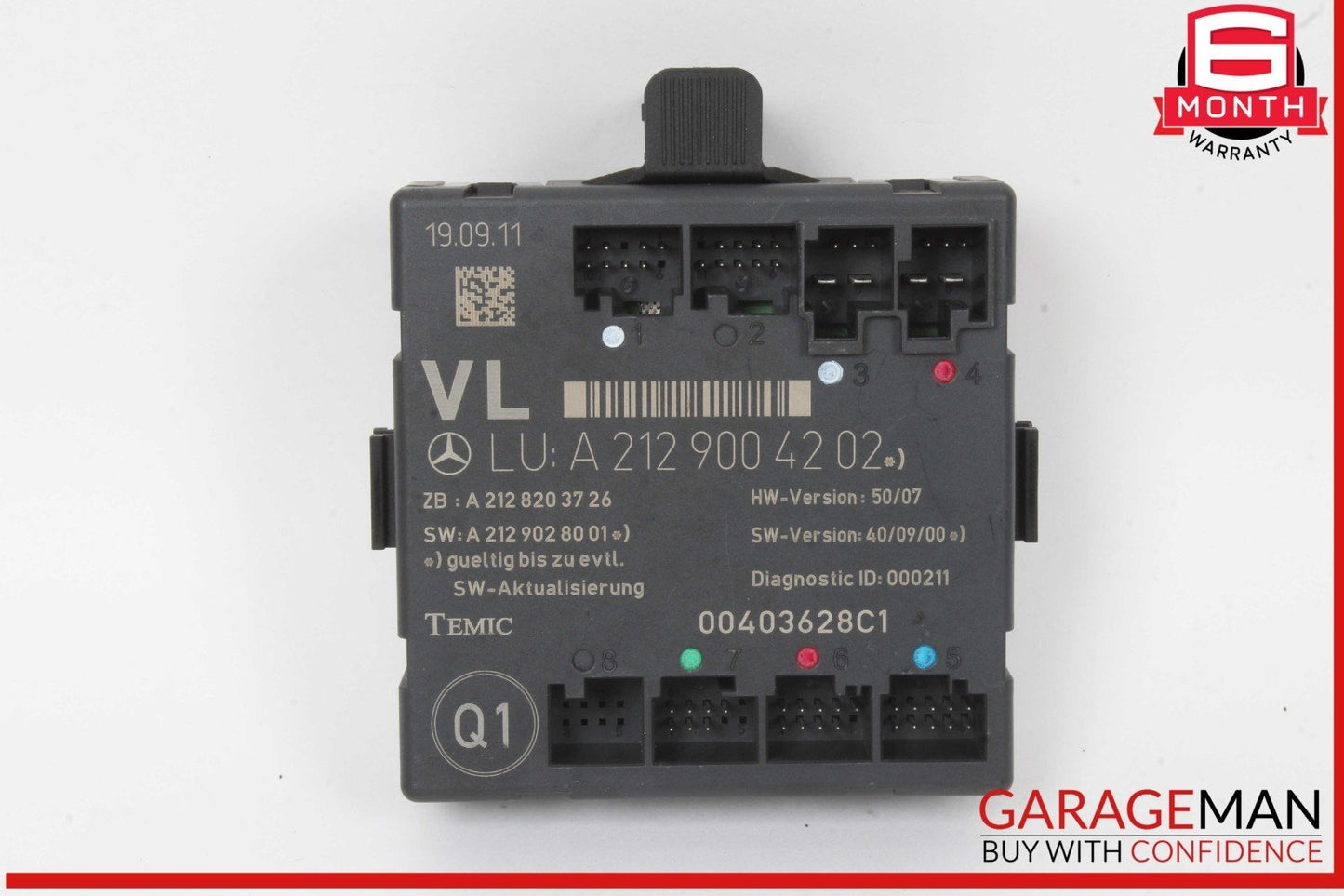 08-18 Mercedes W204 C250 E350 E550 Front Left Side Door Control Module Unit OEM
