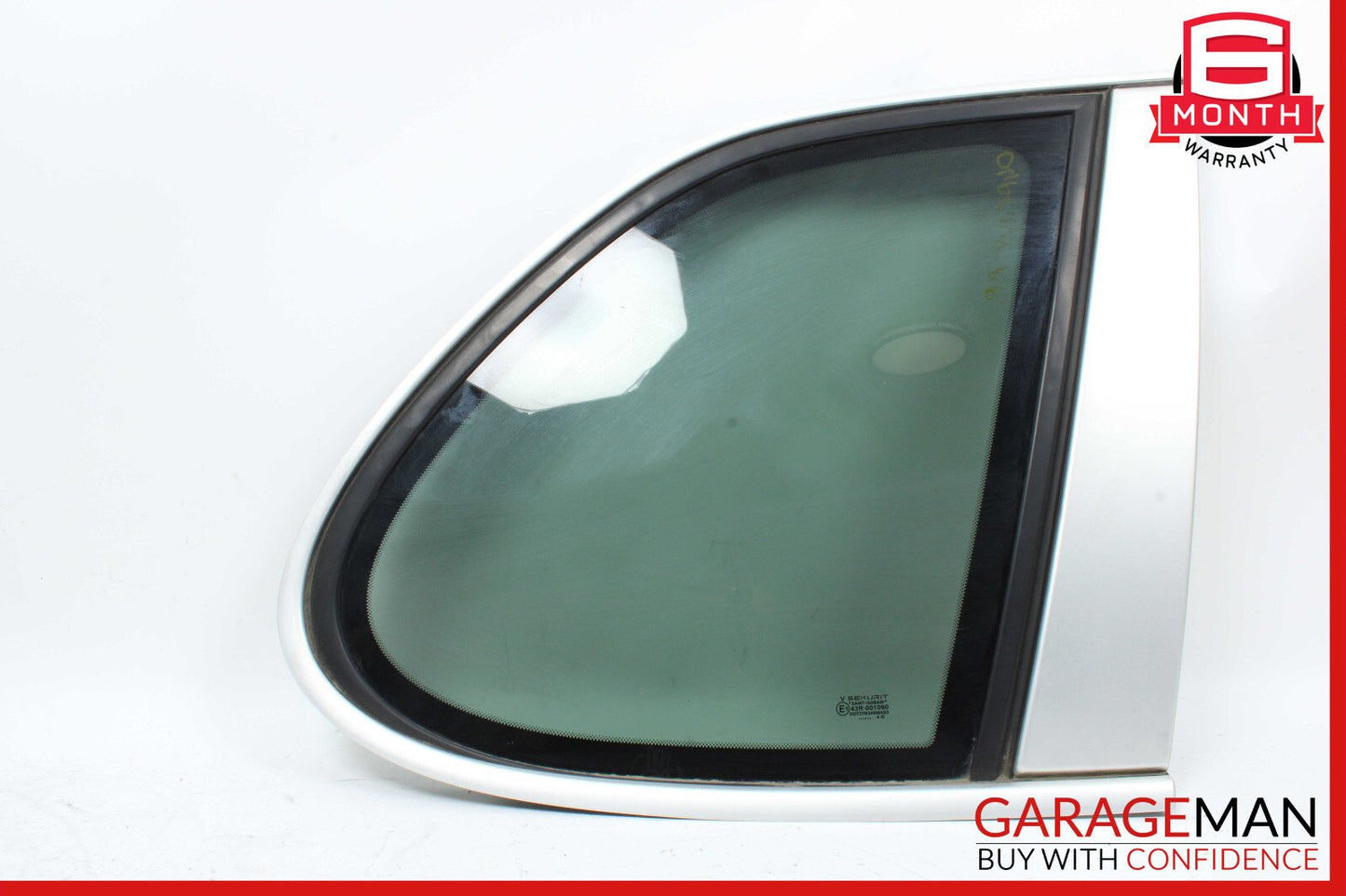 03-06 Porsche Cayenne 955 Rear Right Side Quarter Window Glass Panel OEM