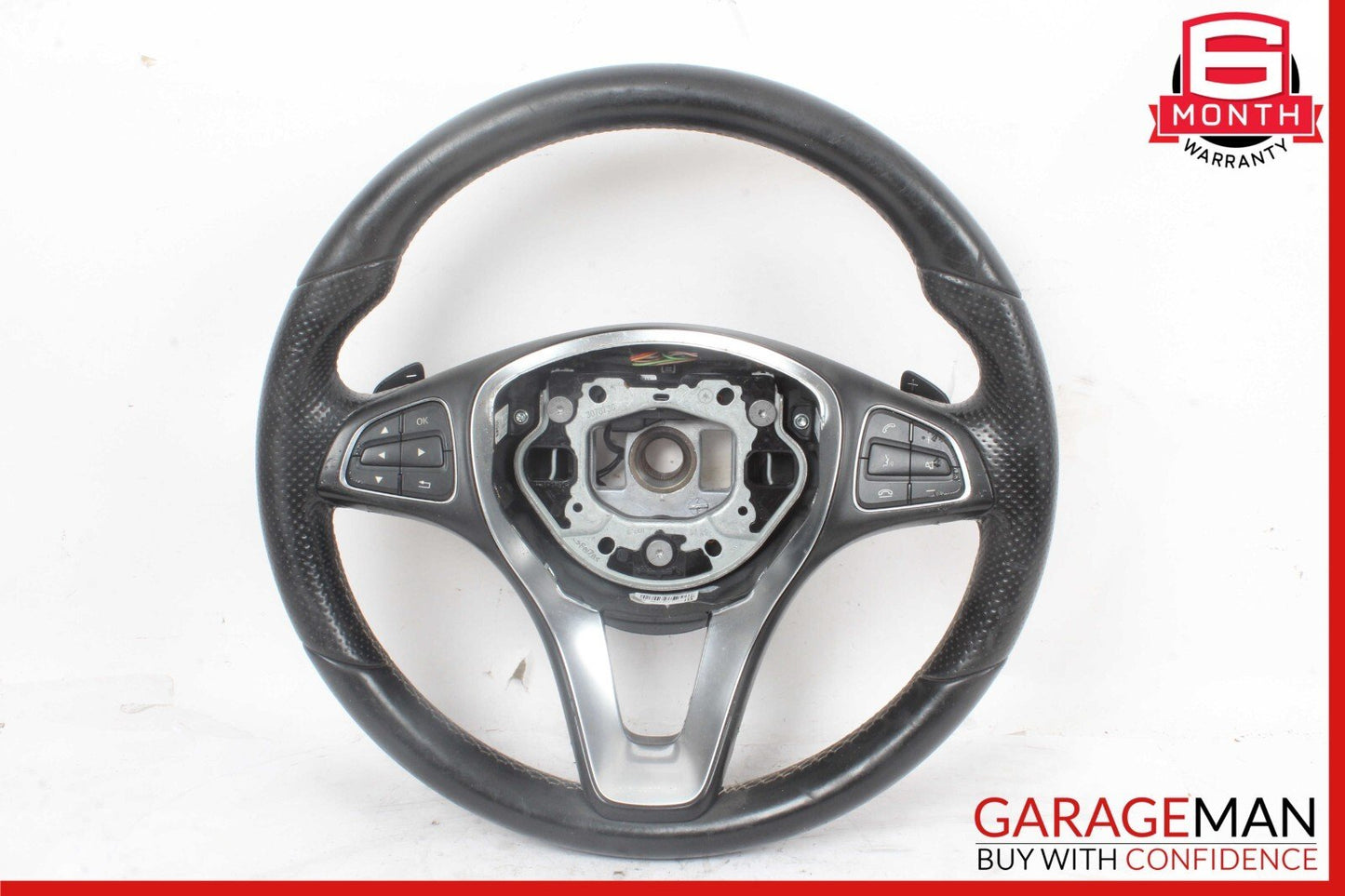 14-20 Mercedes W117 CLA250 GLA250 Steering Wheel w/ Paddle Shifters Assy OEM