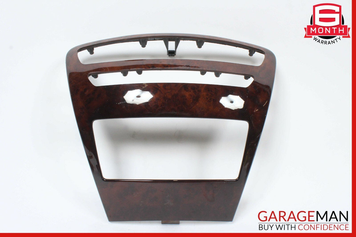 07-14 Mercedes W216 CL550 Center Console Command Unit Radio Bezel Trim Wood OEM