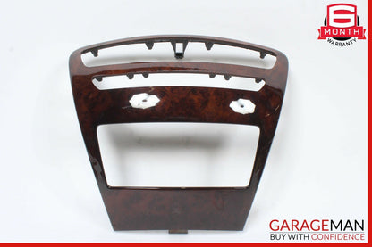 07-14 Mercedes W216 CL550 Center Console Command Unit Radio Bezel Trim Wood OEM