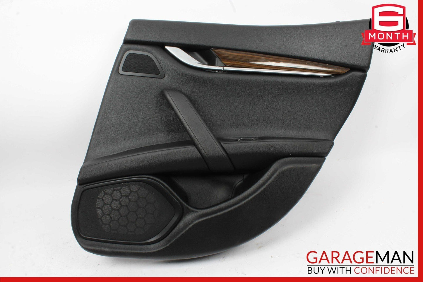 14-17 Maserati Ghibli Rear Right Side Interior Door Trim Panel Cover Black OEM
