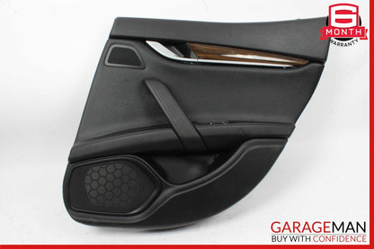 14-17 Maserati Ghibli Rear Right Side Interior Door Trim Panel Cover Black OEM