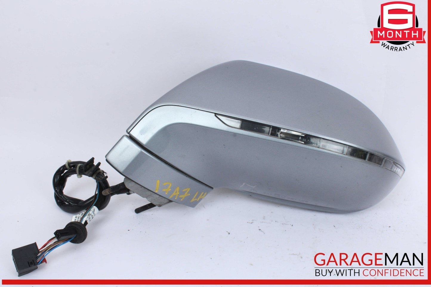 12-18 Audi A7 S7 Front Left Driver Side Door Rear View Mirror Silver 4G8857409AM