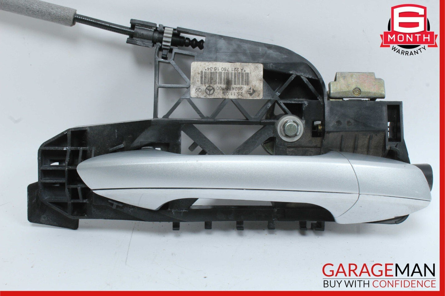 07-13 Mercedes W221 S550 S600 Rear Right Passenger Exterior Door Handle Silver