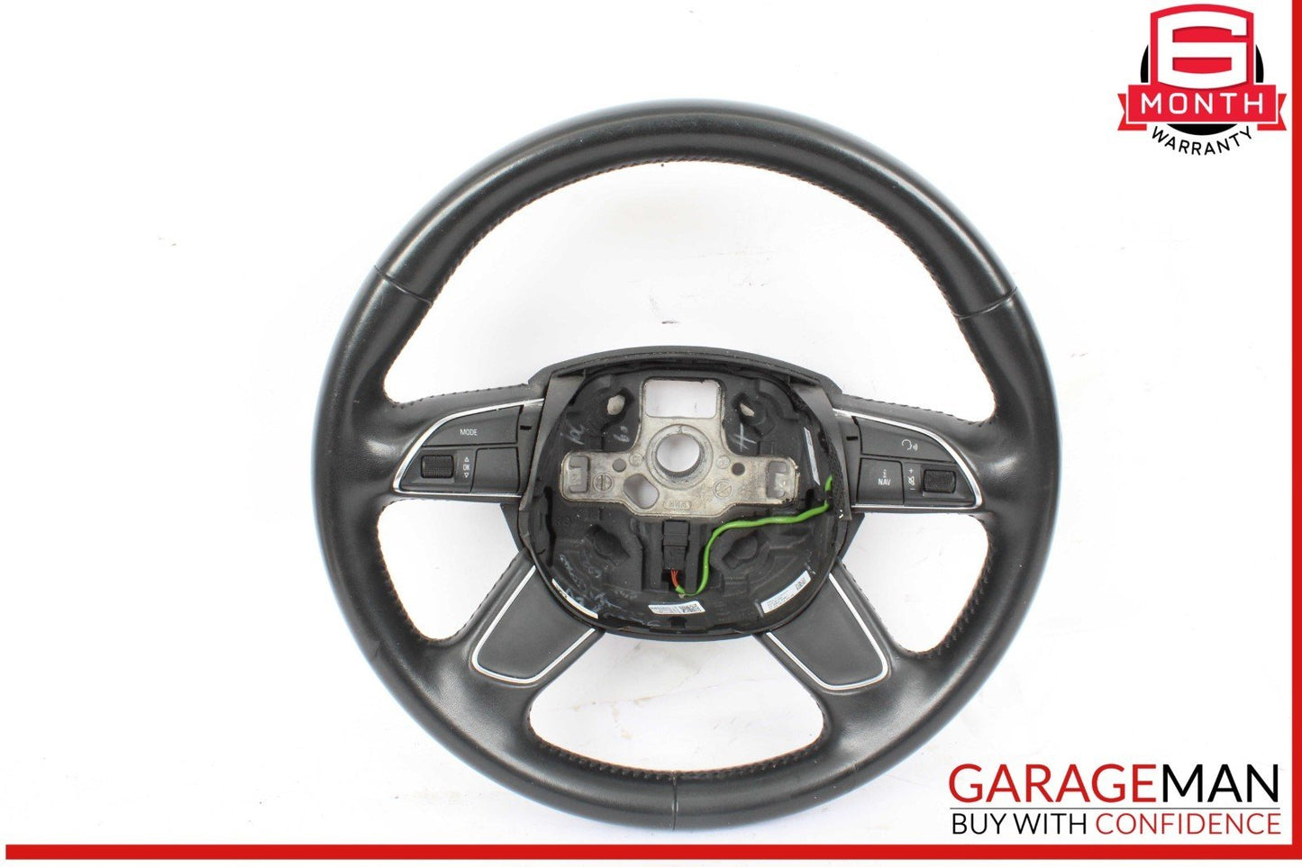 13-17 Audi Q5 Front Left Driver Side Multifunctional Steering Wheel Black OEM