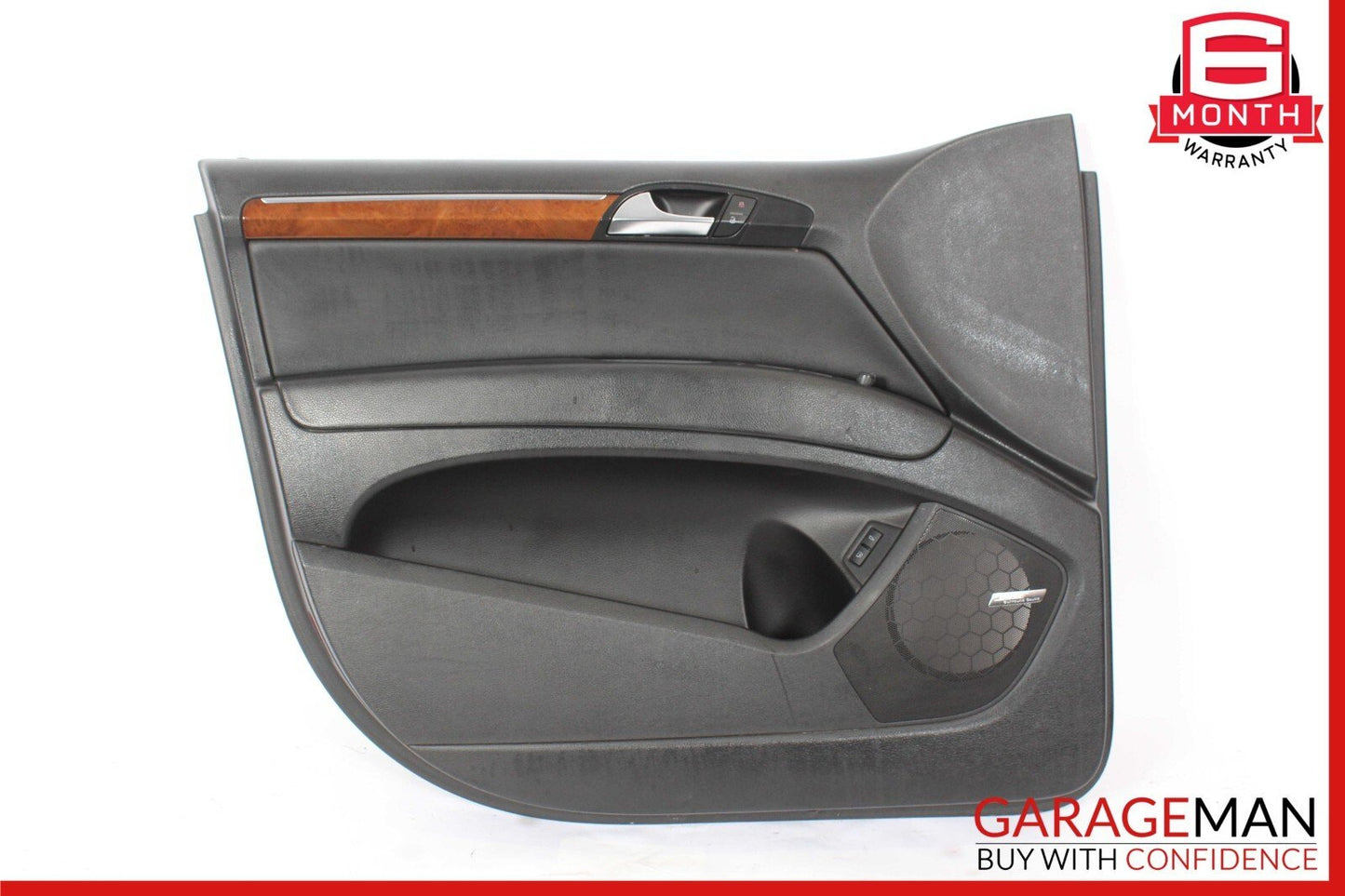 07-15 Audi Q7 Front Left Driver Side Door Interior Panel Trim Cover Black OEM