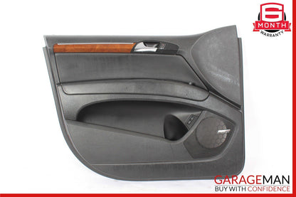 07-15 Audi Q7 Front Left Driver Side Door Interior Panel Trim Cover Black OEM