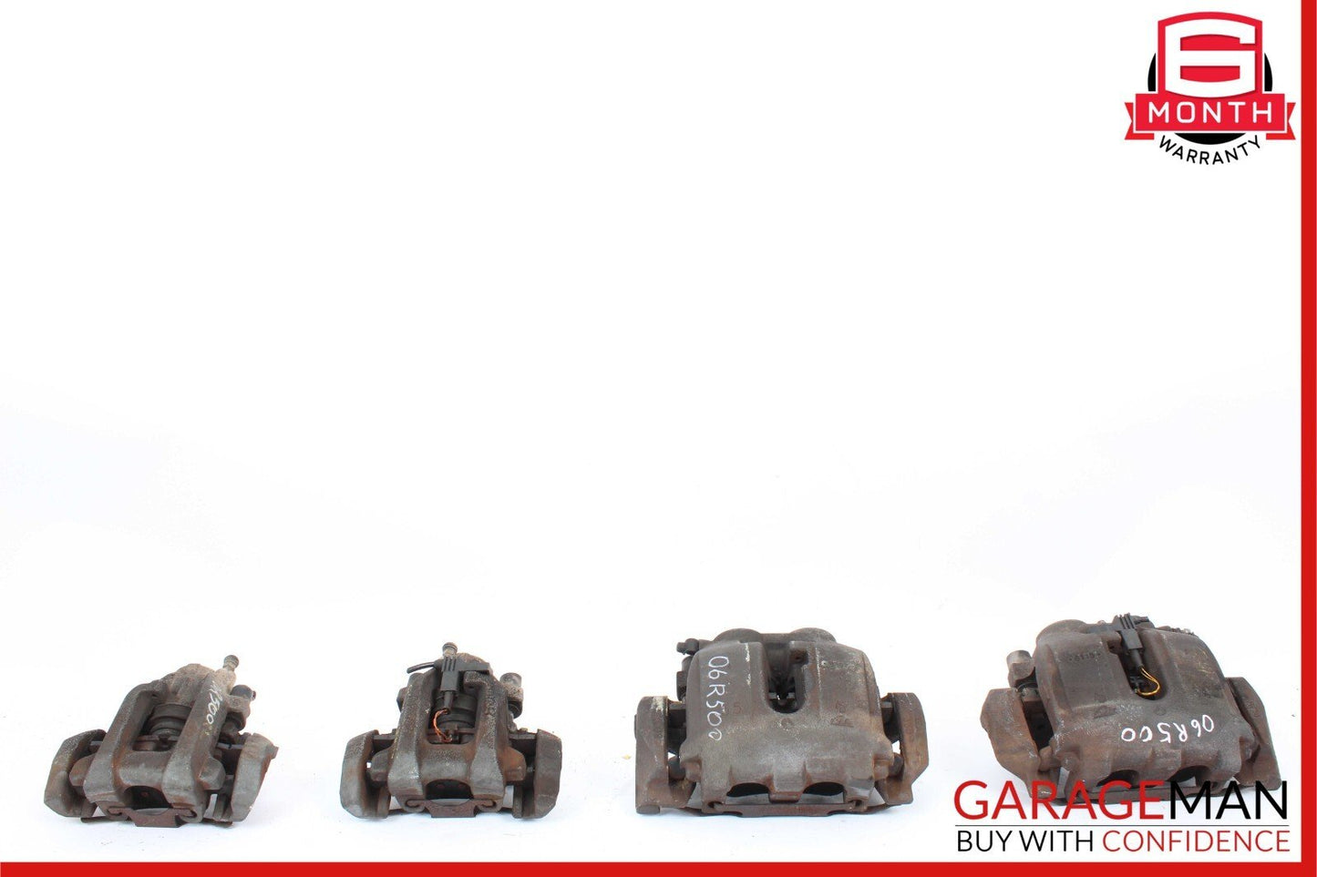 06-09 Mercedes W251 R500 Complete Front & Rear Brake Caliper Calipers Set OEM