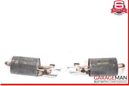 03-06 Mercedes W220 S430 S65 AMG Exhaust Muffler Quad Tips Left & Right OEM
