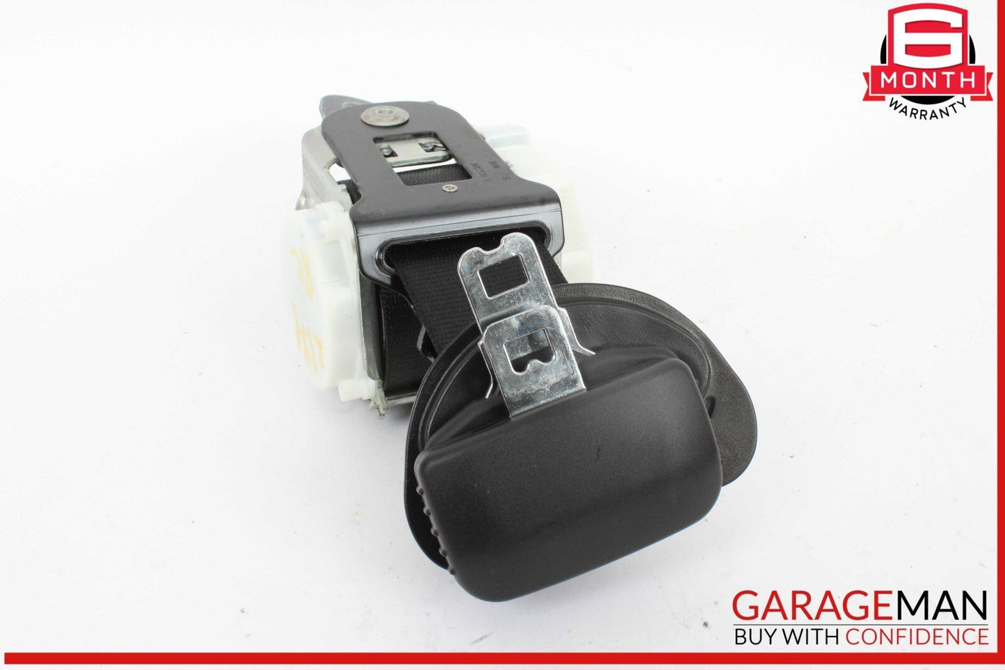 16-22 BMW X1 Rear Inner Outer Center Side Seat Belt Seatbelt Retractor Black OEM