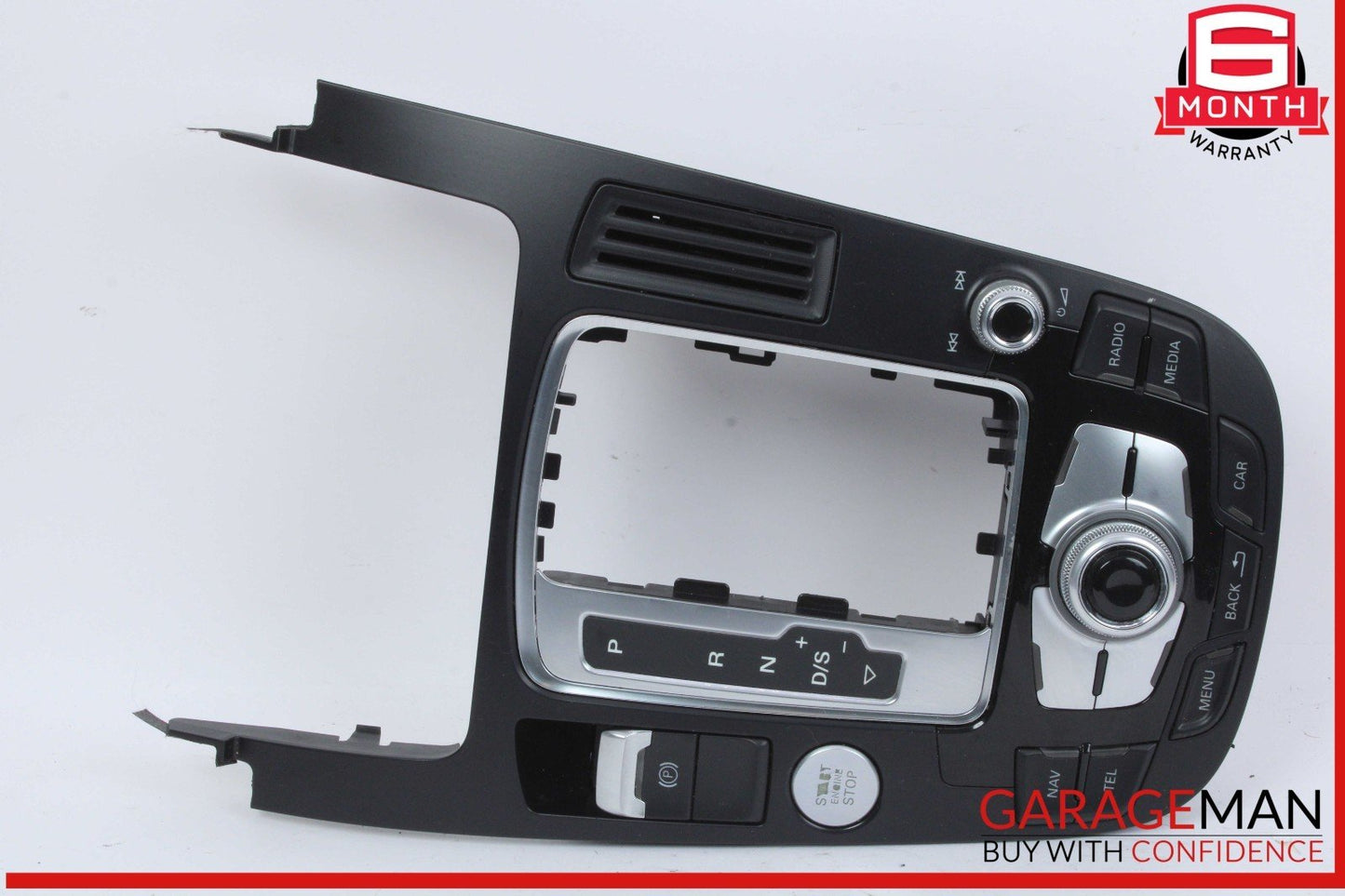 13-16 Audi A5 A4 SQ5 Front Center Console Trim Panel w/ Switches 8T0919611L OEM