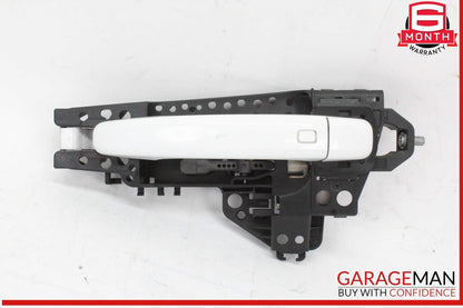 09-16 Audi A4 A5 Rear Left Driver Side Exterior Door Handle White 8T0837885A OEM
