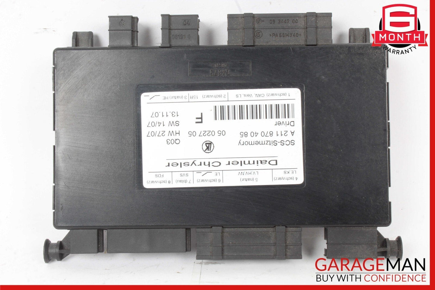 03-11 Mercedes R171 SLK280 Front Left Seat Control Module 2118704085 OEM