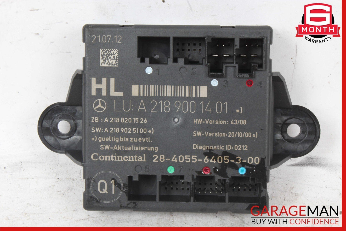 08-18 Mercedes E350 E550 CLS550 C300 C250 Rear Left Side Door Control Module