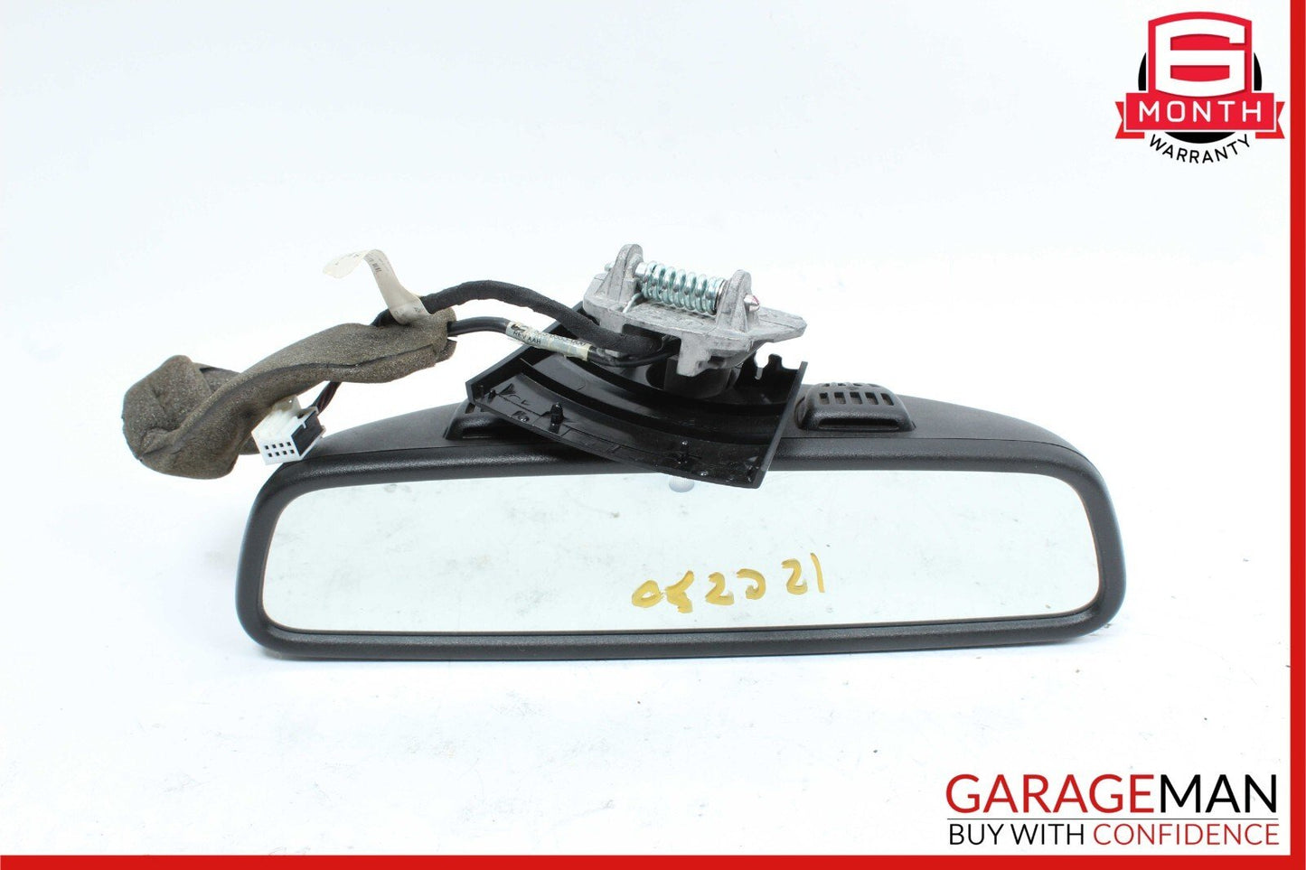 08-14 Mercedes W204 C250 C300 C350 Interior Top Upper Rear View Mirror Black OEM