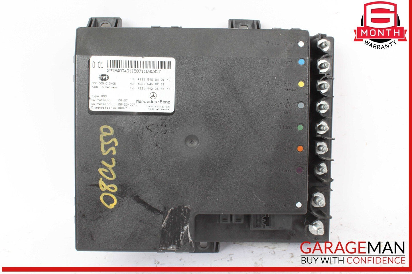 07-14 Mercedes W216 CL550 4MATIC Electric Power Supply Control Fuse Box Module