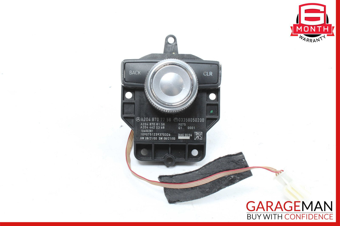 08-12 Mercedes W204 C300 GLK350 Console Command Controller Knob Multi Switch OEM