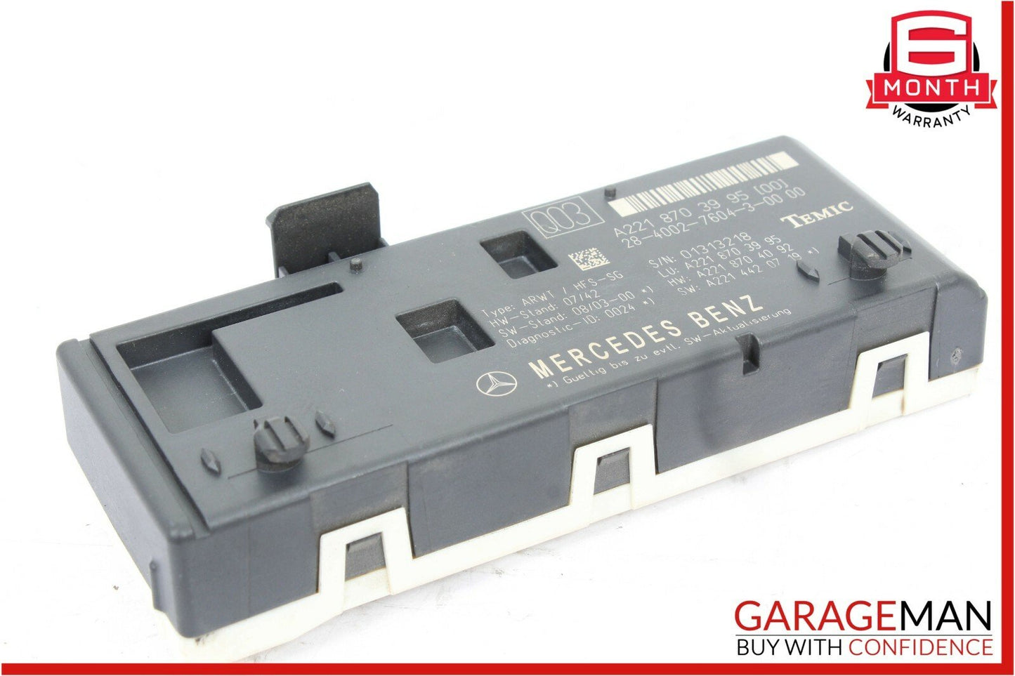 07-14 Mercedes W221 S550 CL600 Trunk Release Remote Open Close Module Unit OEM