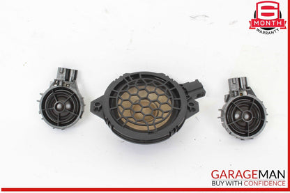 17-20 Audi S3 A3 Front Door Tweeter Speakers w/ Front Center Dash Speaker OEM