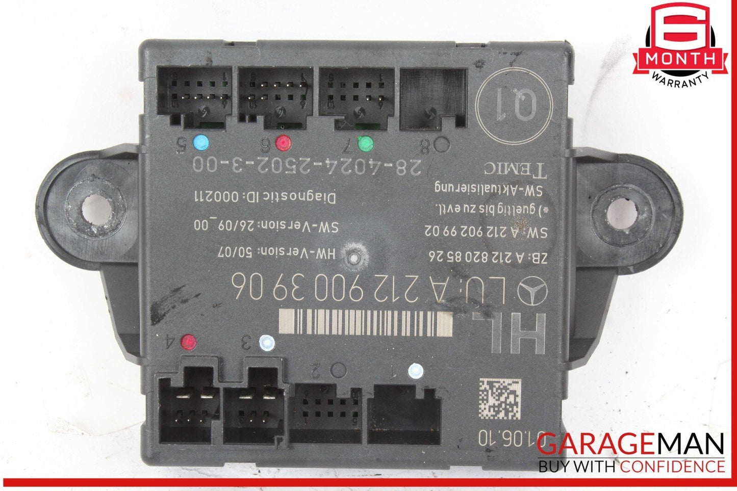08-18 Mercedes W212 E550 C300 CLS550 Rear Left Side Door Control Module OEM