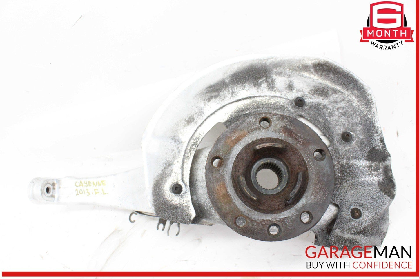 11-18 Porsche Cayenne 958 AWD Front Left Side Spindle Knuckle Wheel Hub OEM