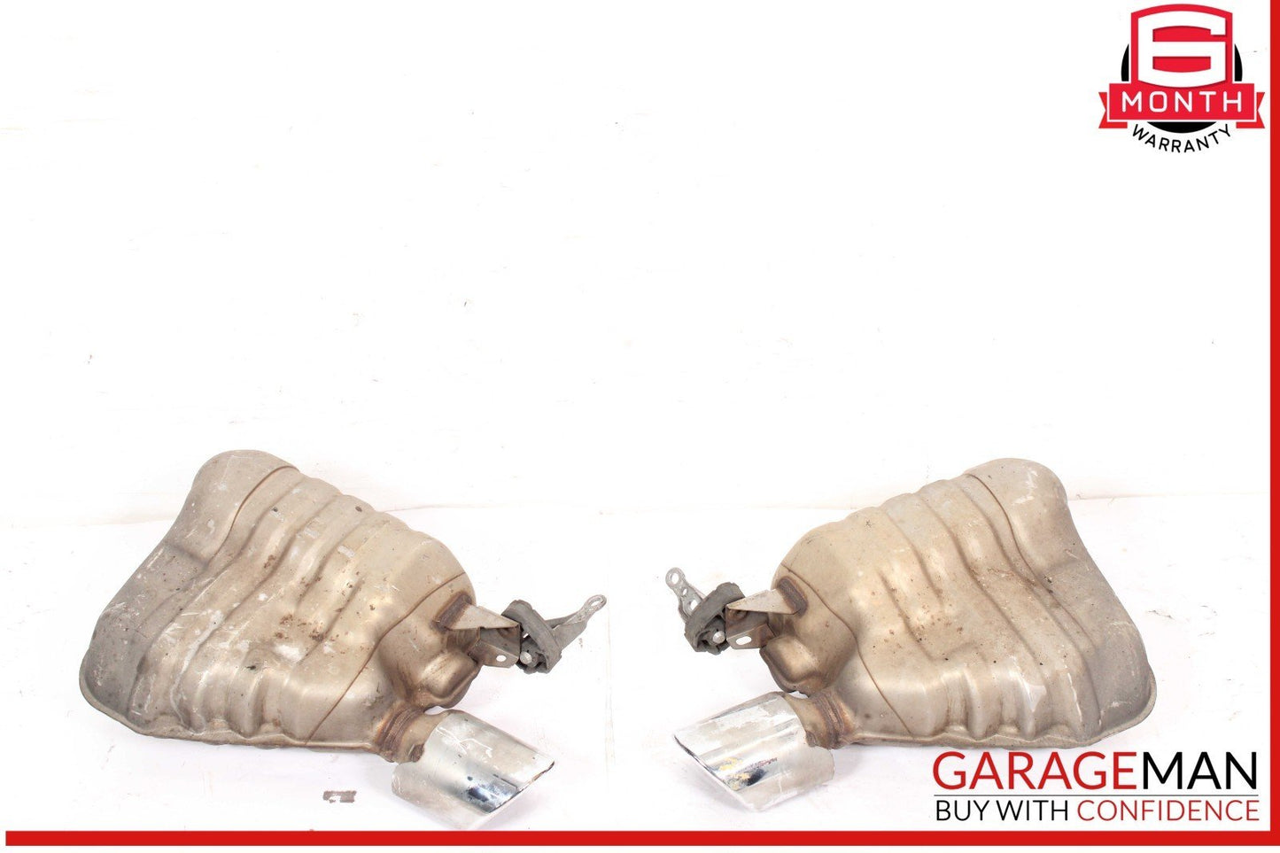 13-17 Audi Q5 Right & Left Side Exhaust Muffler Tail Pipe Set of 2 Pc OEM