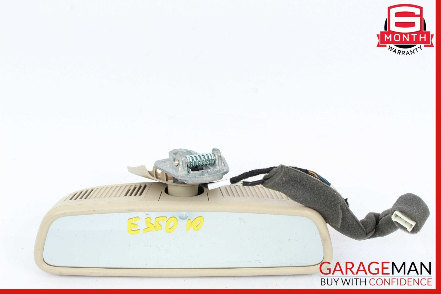 10-16 Mercedes W204 C250 E350 Interior Upper Rear View Mirror Cover Beige OEM