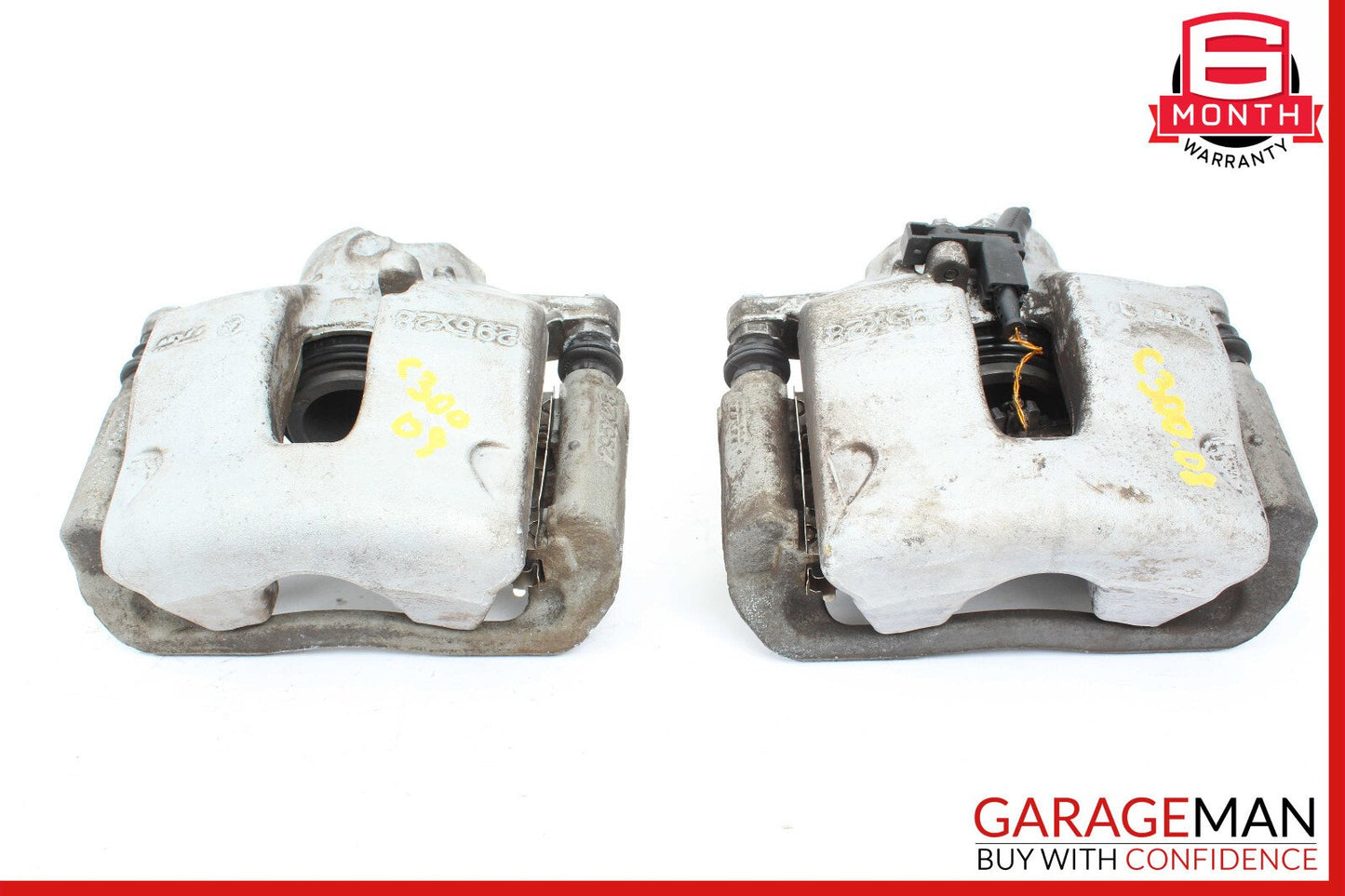 08-14 Mercedes W204 C300 Front Brake Calipers Left and Right Set OEM