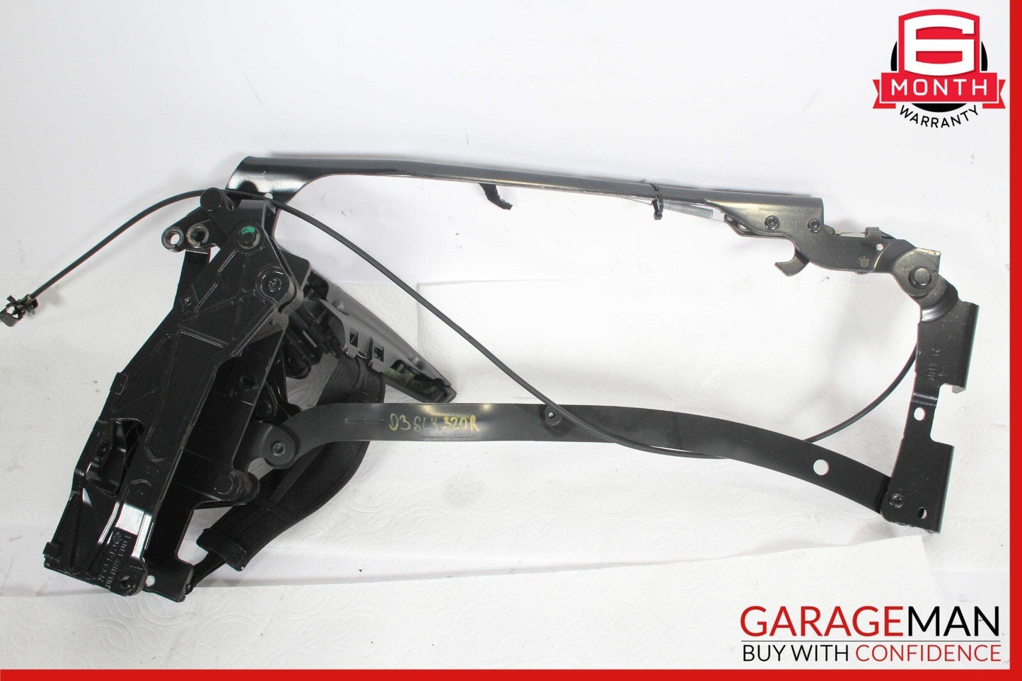 97-04 Mercedes R170 SLK230 Rear Right Folding Roof Holder Hinge Flap Assembly