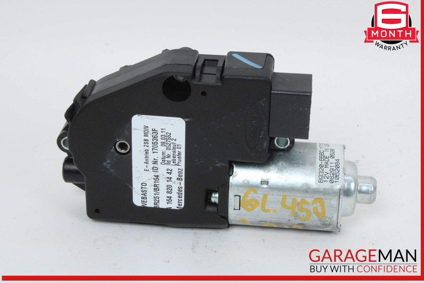 06-13 Mercedes X164 GL450 R350 Panoramic Sunroof Sun Roof Motor 1648201442 OEM