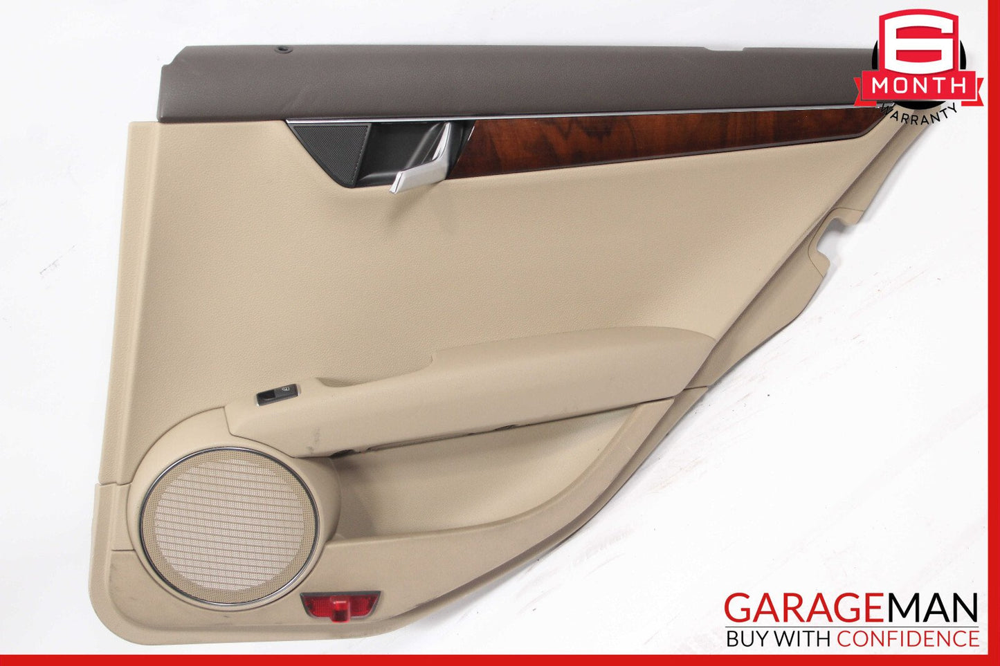 12-15 Mercedes W204 C250 C300 Rear Right Passenger Side Interior Door Panel OEM