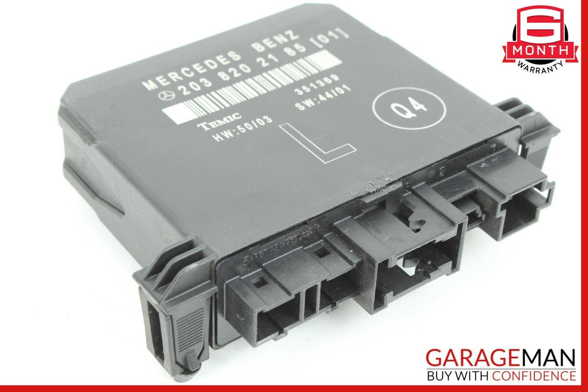 01-07 Mercedes W203 C230 C350 Rear Left Side Door Control Module 2038201585 A13