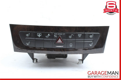 03-09 Mercedes W219 CLS550 Hazard Light Door Lock Control Switch Module Trim OEM
