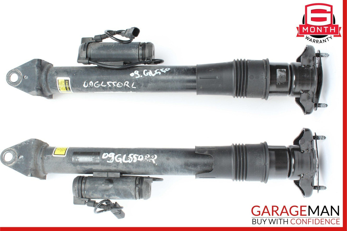 06-12 Mercedes X164 GL550 4Matic Rear Left & Right Shock Strut Set w/ ADS OEM
