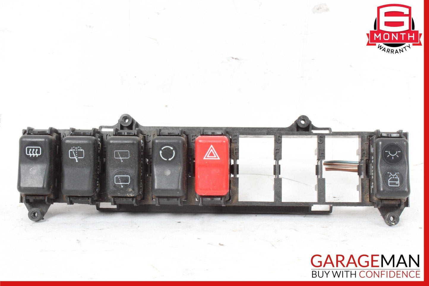 86-95 Mercedes W124 300E 300TE DEFROST HAZART REAR HEADREST SWITCH MULTIFUNCTION