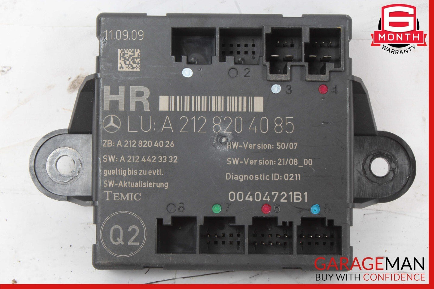 08-18 Mercedes W204 C300 C350 E550 Rear Right Side Door Control Module OEM