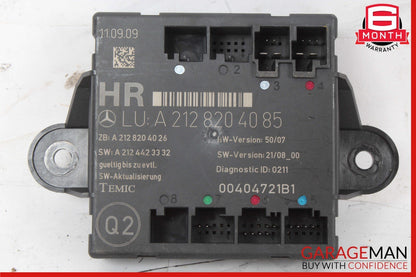 08-18 Mercedes W204 C300 C350 E550 Rear Right Side Door Control Module OEM