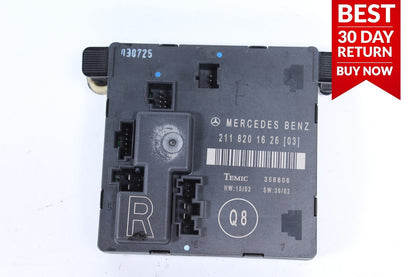 03-06 Mercedes W211 E320 E350 E500 Rear Right Door Control Module 2118201626 A20