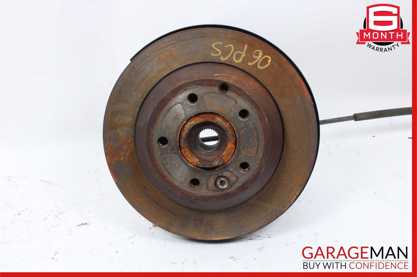 03-10 Porsche Cayenne S 955 957 Rear Left Wheel Spindle Knuckle Hub Bearing OEM