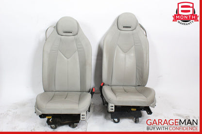 05-11 Mercedes R171 SLK300 Front Complete Seats Cushion Cover Assembly Set Gray