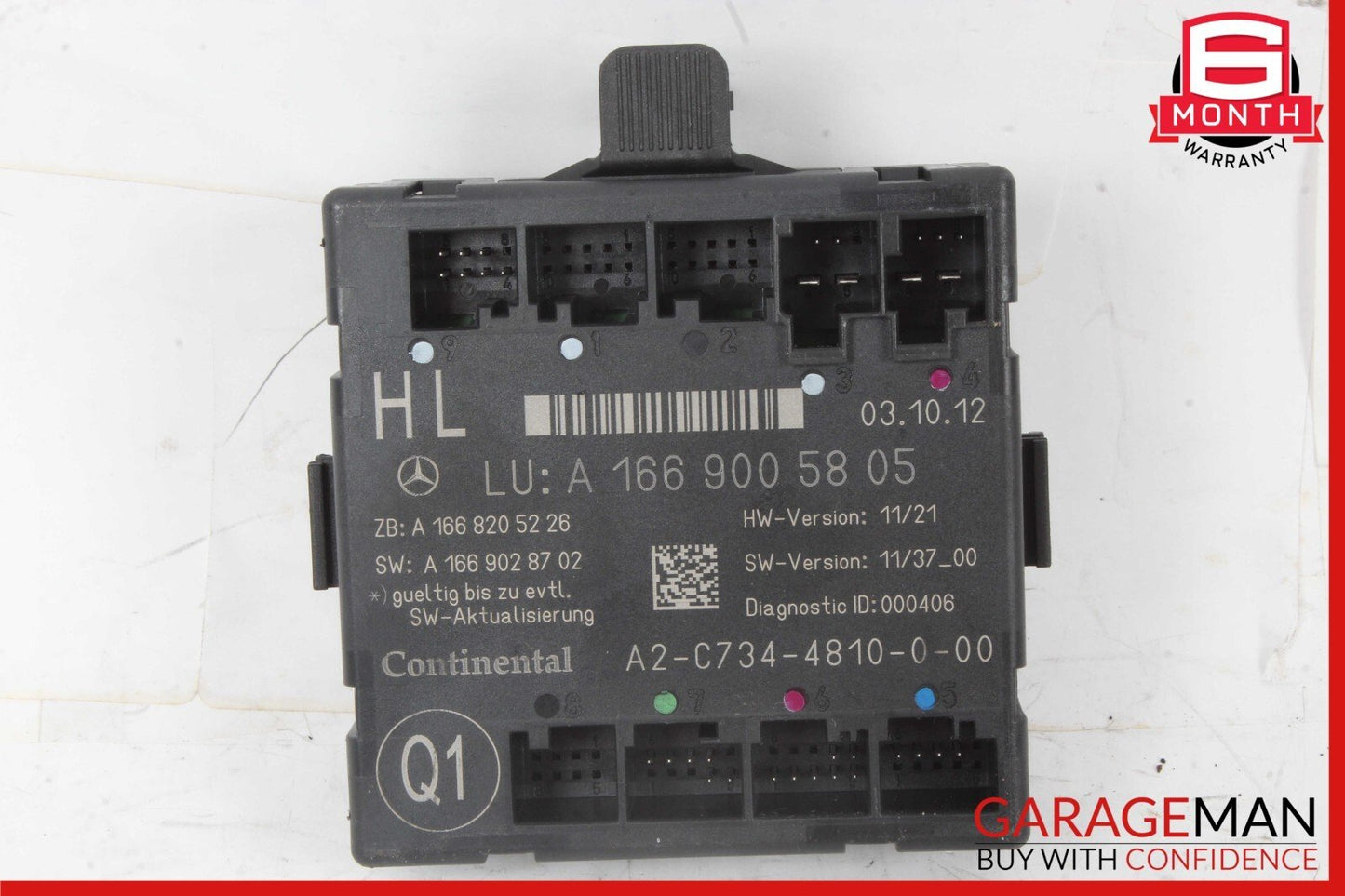 12-19 Mercedes X166 GL350 ML350 GLE350 Rear Left Side Door Control Module OEM